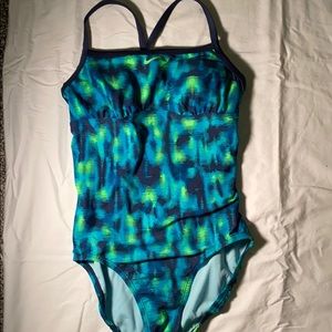 Nike patterned one piece swimsuit